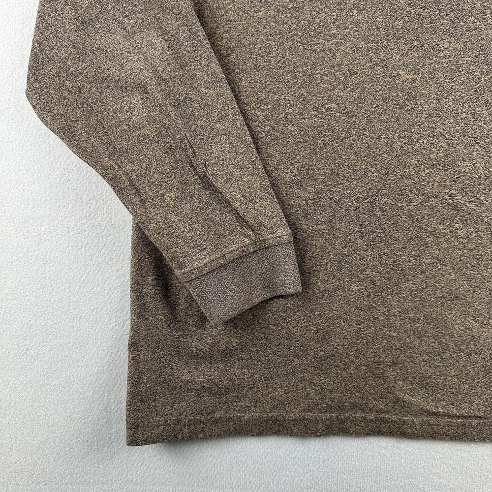 Tasso Elba Men's Polo Shirt Size Large Brown Long Sleeve Stretchy 100% Cotton - Picture 8 of 13